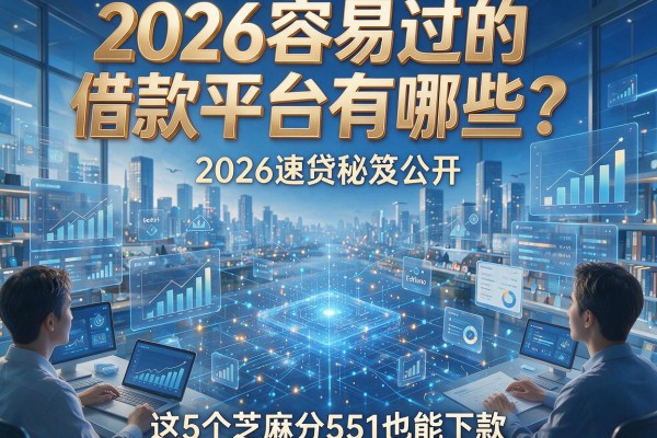 2026容易过的借款平台有哪些?2026速贷秘笈公开,这5个芝麻分551也能下款