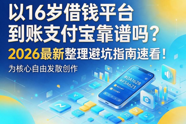 16岁借钱平台到账支付宝靠谱吗?2026最新整理避坑指南速看!