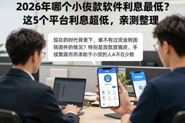 2026年哪个小额贷款软件利息最低？这5个平台利息超低，亲测整理！
