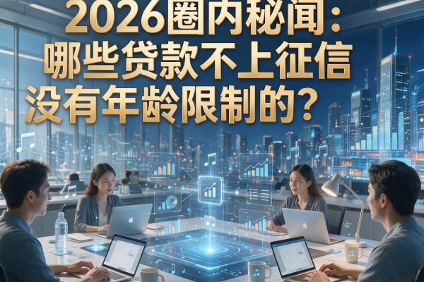 2026圈内秘闻:哪些贷款不上征信没有年龄限制的?本文为你深度拆解!