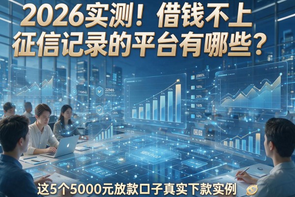 2026实测！借钱不上征信记录的平台有哪些？这5个5000元放款口子真实下款实例