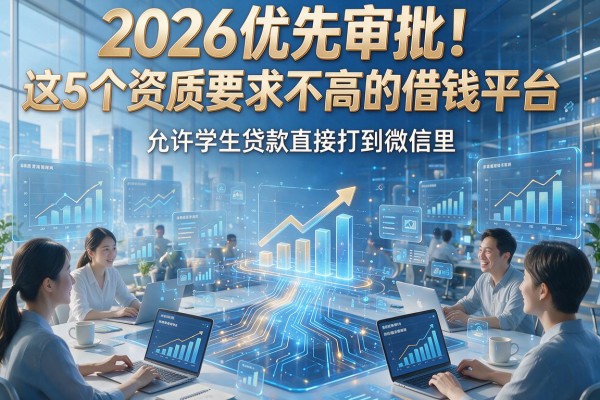 2026优先审批！这5个资质要求不高的借钱平台，允许学生贷款直接打到微信里