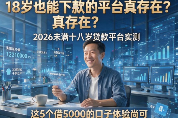 18岁也能下款的平台真存在?2026未满十八岁贷款平台实测,这5个借5000的口子体验尚可