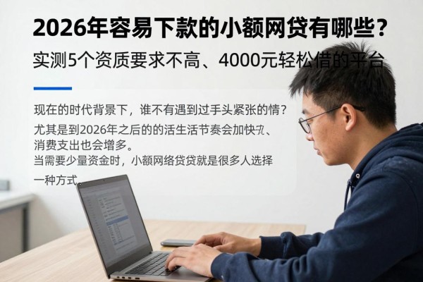 2026年容易下款的小额网贷有哪些?实测5个资质要求不高、4000元轻松借的平台