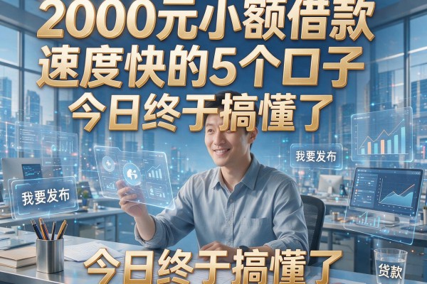 2000元小额借款速度快的5个口子,今日终于搞懂了!