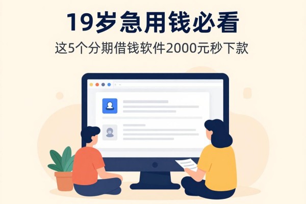 19岁急用钱必看!这5个分期借钱软件2000元秒下款,身边人都在偷偷用