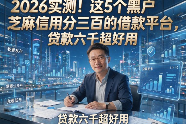 2026实测!这5个黑户芝麻信用分三百的借款平台,贷款六千超好用