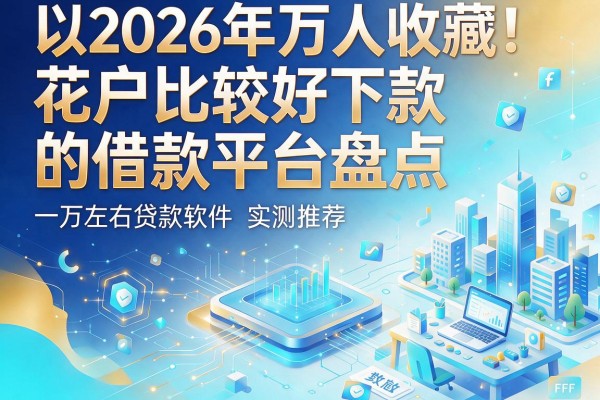 2026年万人收藏!花户比较好下款的借款平台盘点,一万左右贷款软件实测推荐
