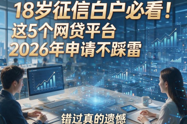 18岁征信白户必看！这5个网贷平台2026年申请不踩雷，错过真的遗憾