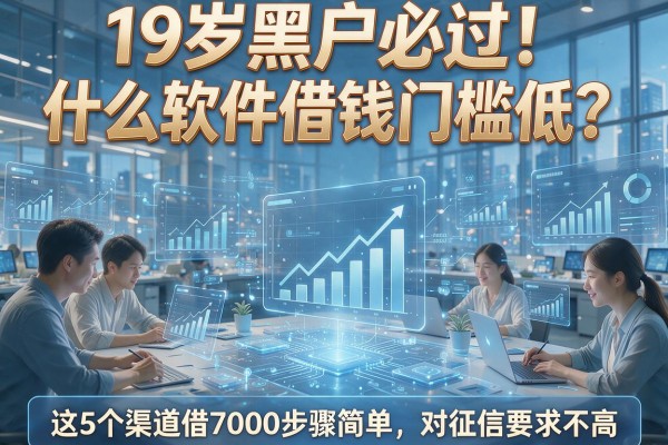 19岁黑户必过!什么软件借钱门槛低?这5个渠道借7000步骤简单、对征信要求不高