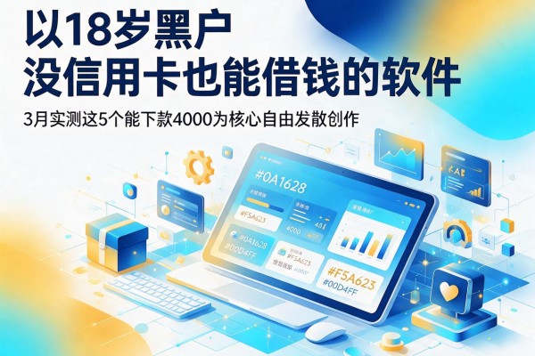 18岁黑户没信用卡也能借钱的软件,3月实测这5个能下款4000