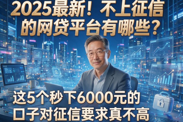 2025最新!不上征信的网贷平台有哪些?这5个秒下6000元的口子对征信要求真不高