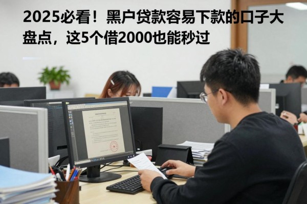 2025必看！黑户贷款容易下款的口子大盘点，这5个借2000也能秒过
