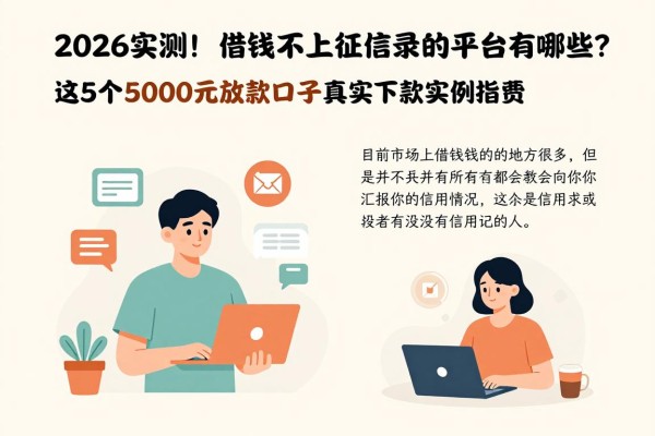 2026实测！借钱不上征信记录的平台有哪些？这5个5000元放款口子真实下款实例