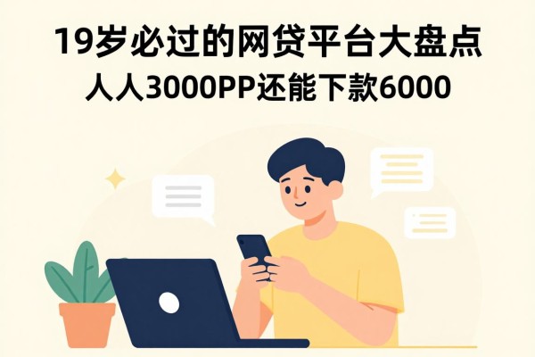 19岁必过的网贷平台大盘点，人人3000轻松借，这5个APP还能下款6000！
