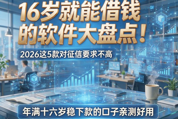 16岁就能借钱的软件大盘点！2026这5款对征信要求不高、年满十六岁稳下款的口子亲测好用