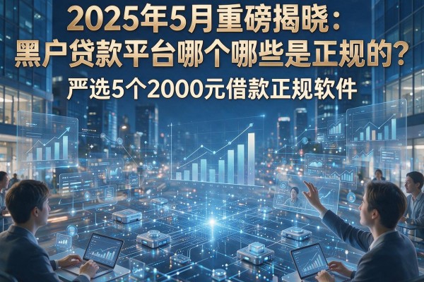 2025年5月重磅揭晓:黑户贷款平台哪个哪些是正规的?严选5个2000元借款正规软件!