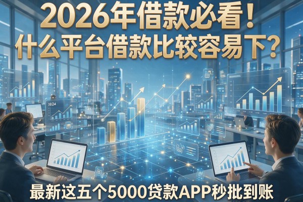 2026年借款必看！什么平台借款比较容易下？最新这五个5000贷款APP秒批到账