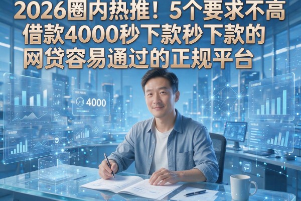 2026圈内热推！5个要求不高、借款4000秒下款的网贷容易通过的正规平台