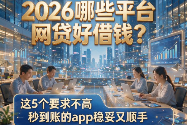 2026哪些平台网贷好借钱?这5个要求不高、秒到账的app稳妥又顺手!