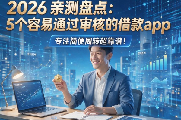 2026亲测盘点：5个容易通过审核的借款app，专注简便周转超靠谱！