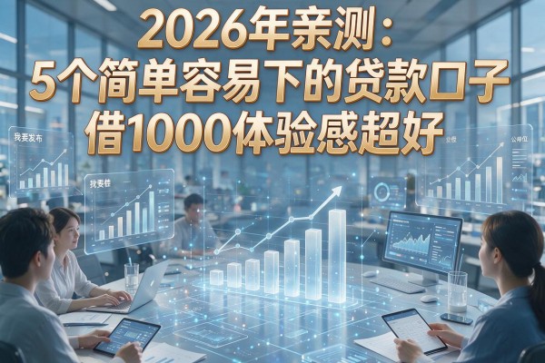 2026年亲测:5个简单容易下的贷款口子,借1000体验感超好!