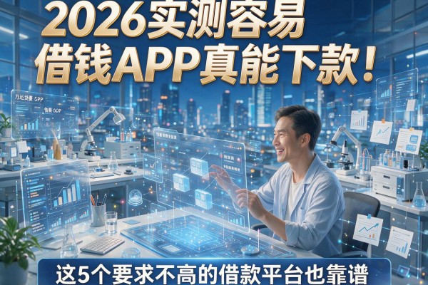 2026实测容易借钱APP真能下款！这5个要求不高的借款平台也靠谱