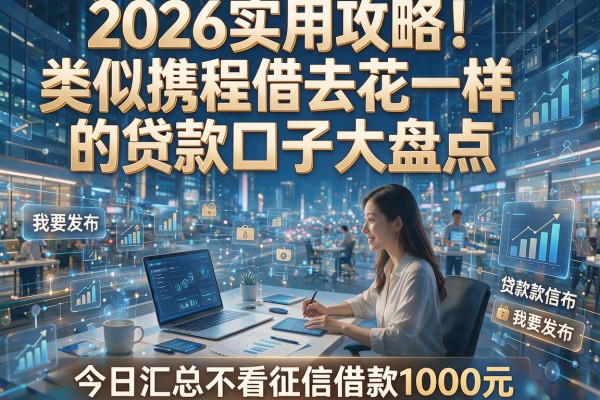 2026实用攻略！类似携程借去花一样的贷款口子大盘点，今日汇总不看征信借款1000元