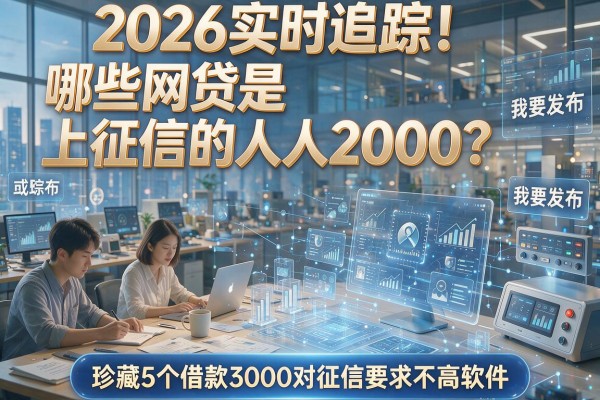 2026实时追踪！哪些网贷是上征信的人人2000？珍藏5个借款3000对征信要求不高软件