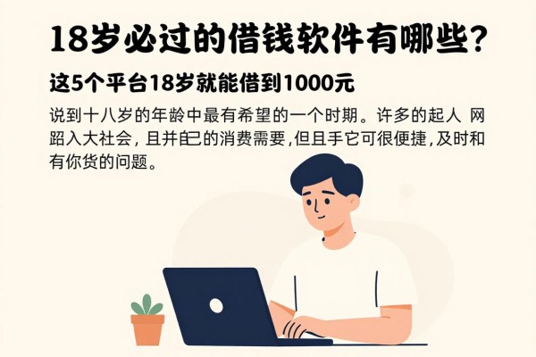 18岁必过的借钱软件有哪些?2026最新盘点:这5个平台18岁就能借到1000元