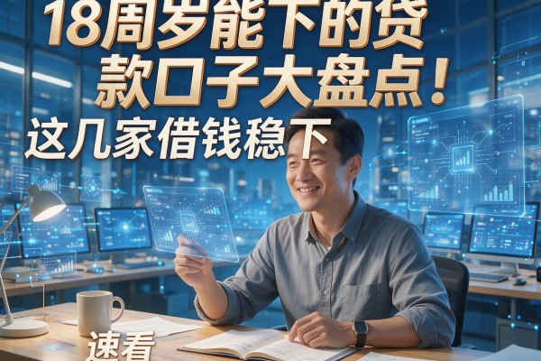 18周岁能下的贷款口子大盘点!这几家借钱稳下,速看