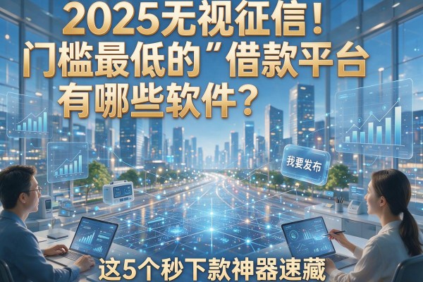 2025无视征信!门槛最低的借款平台有哪些软件?这5个秒下款神器速藏