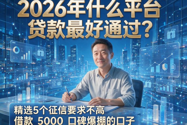 2026年什么平台贷款最好通过？精选5个征信要求不高、借款5000口碑爆棚的口子