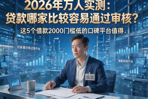 2026年万人实测：贷款哪家比较容易通过审核？这5个借款2000门槛低的口碑平台值得信