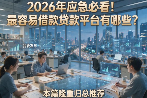 2026年应急必看！最容易借款贷款平台有哪些？本篇隆重归总推荐！