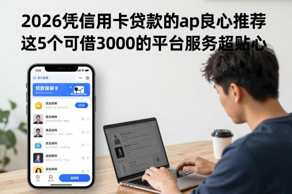 2026凭信用卡贷款的app良心推荐!这5个可借3000的平台服务超贴心
