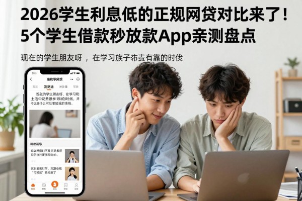 2026学生利息低的正规网贷对比来了!5个学生借款秒放款App亲测盘点