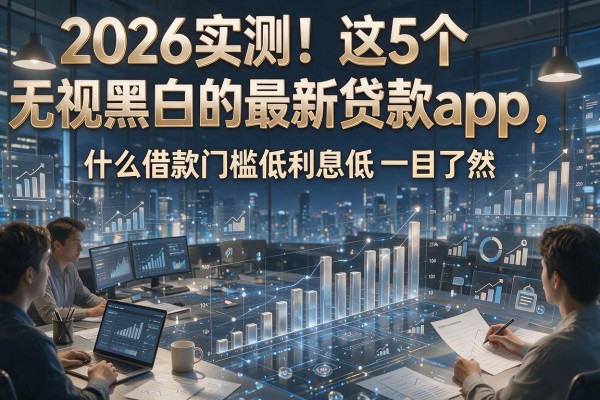 2026实测!这5个无视黑白的最新贷款app,什么借款门槛低利息低一目了然