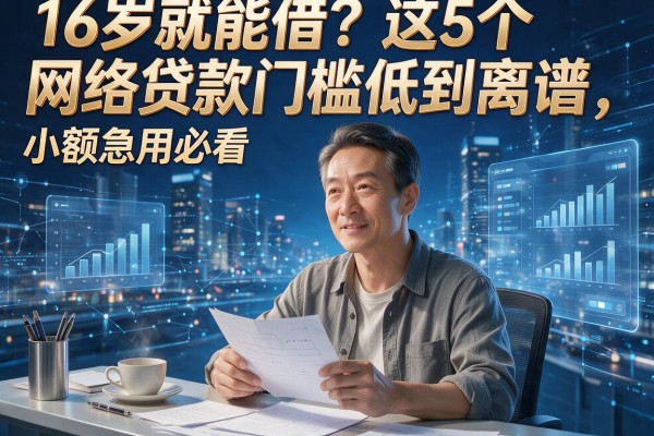 16岁就能借?这5个网络贷款门槛低到离谱,小额急用必看!