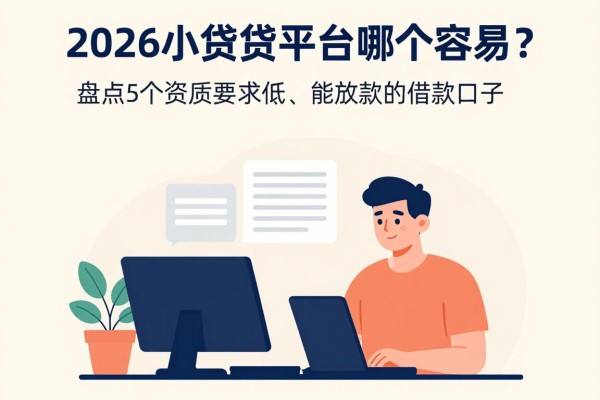 2026小额贷款平台哪个容易?盘点5个资质要求低、能放款的借款口子