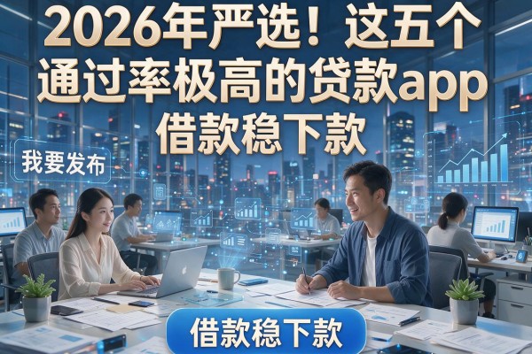 2026年严选！这五个通过率极高的贷款app，借款稳下款！