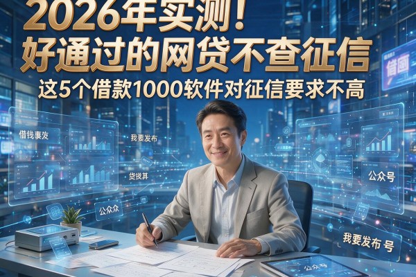 2026年实测!好通过的网贷不查征信,这5个借款1000软件对征信要求不高