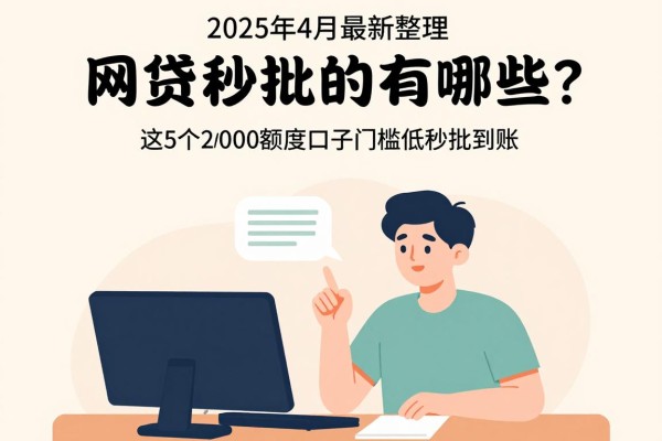 2025年4月最新整理：网贷秒批的有哪些？这5个20000额度口子门槛低秒批到账