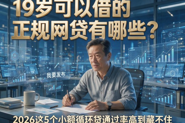 19岁可以借的正规网贷有哪些？2026这5个小额循环贷通过率高到藏不住！