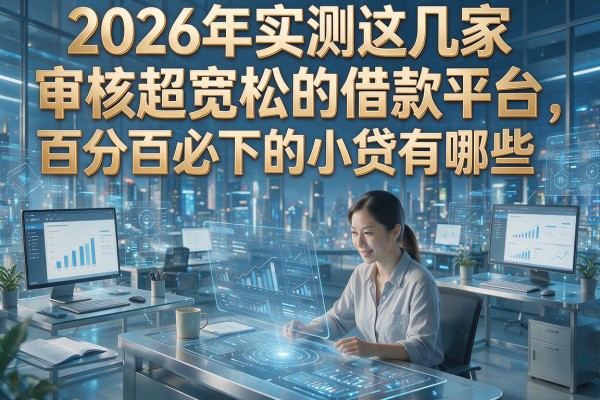 2026年实测这几家审核超宽松的借款平台，百分百必下的小贷有哪些？