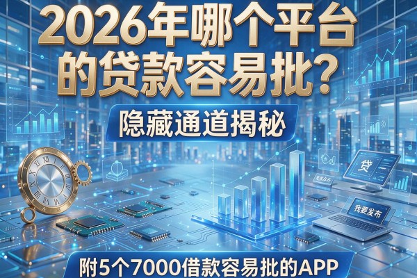2026年哪个平台的贷款容易批?隐藏通道揭秘,附5个7000借款容易批的APP!