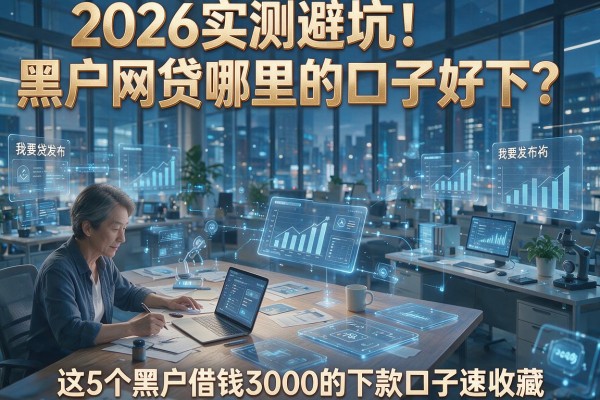 2026实测避坑！黑户网贷哪里的口子好下？这5个黑户借钱3000的下款口子速收藏