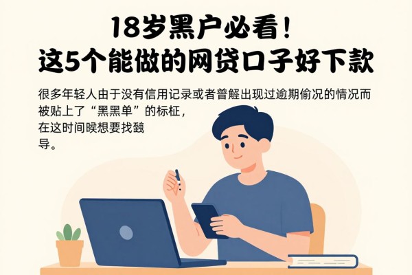 18岁黑户必看！这5个能做的网贷口子好下款