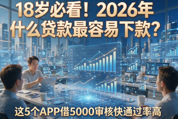 18岁必看!2026年什么贷款最容易下款?这5个APP借5000审核快通过率高