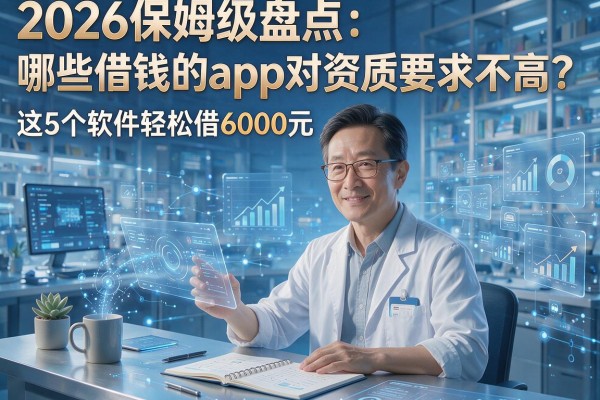 2026保姆级盘点：哪些借钱的app对资质要求不高？这5个软件轻松借6000元